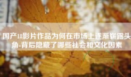 国产18影片作品为何在市场上逐渐崭露头角-背后隐藏了哪些社会和文化因素