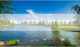 手机qq个性主题（qq的个性主题）