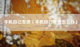 手机自己发烫（手机自己发烫怎么办）