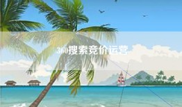 360搜索竞价运营