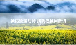 被指流量劫持 搜狗屡被判败诉