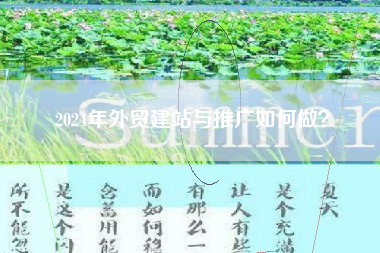 2024年外贸建站与推广如何做？