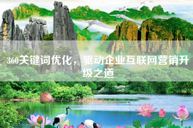 360关键词优化，驱动企业互联网营销升级之道