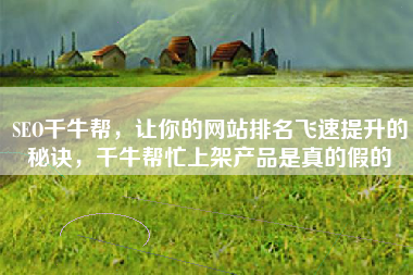SEO千牛帮，让你的网站排名飞速提升的秘诀，千牛帮忙上架产品是真的假的