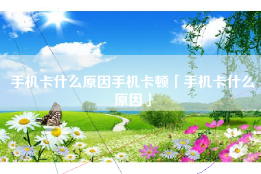 手机卡什么原因手机卡顿「手机卡什么原因」