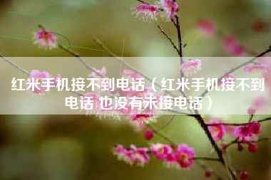 红米手机接不到电话（红米手机接不到电话 也没有未接电话）