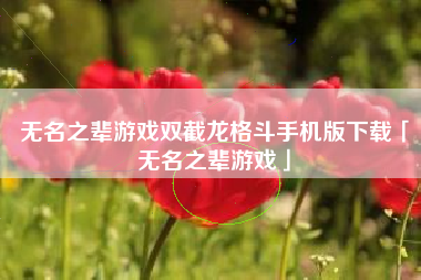 无名之辈游戏双截龙格斗手机版下载「无名之辈游戏」